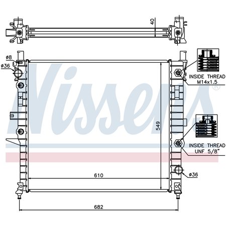 NISSEN Nissens Radiator, 62788A 62788A